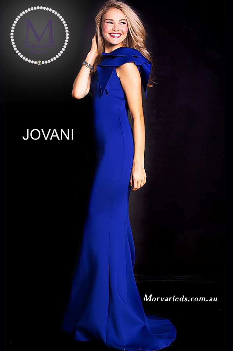 Scuba Dress | Mermaid Bridesmaid Gown Jovani 32602 - Morvarieds Fashion