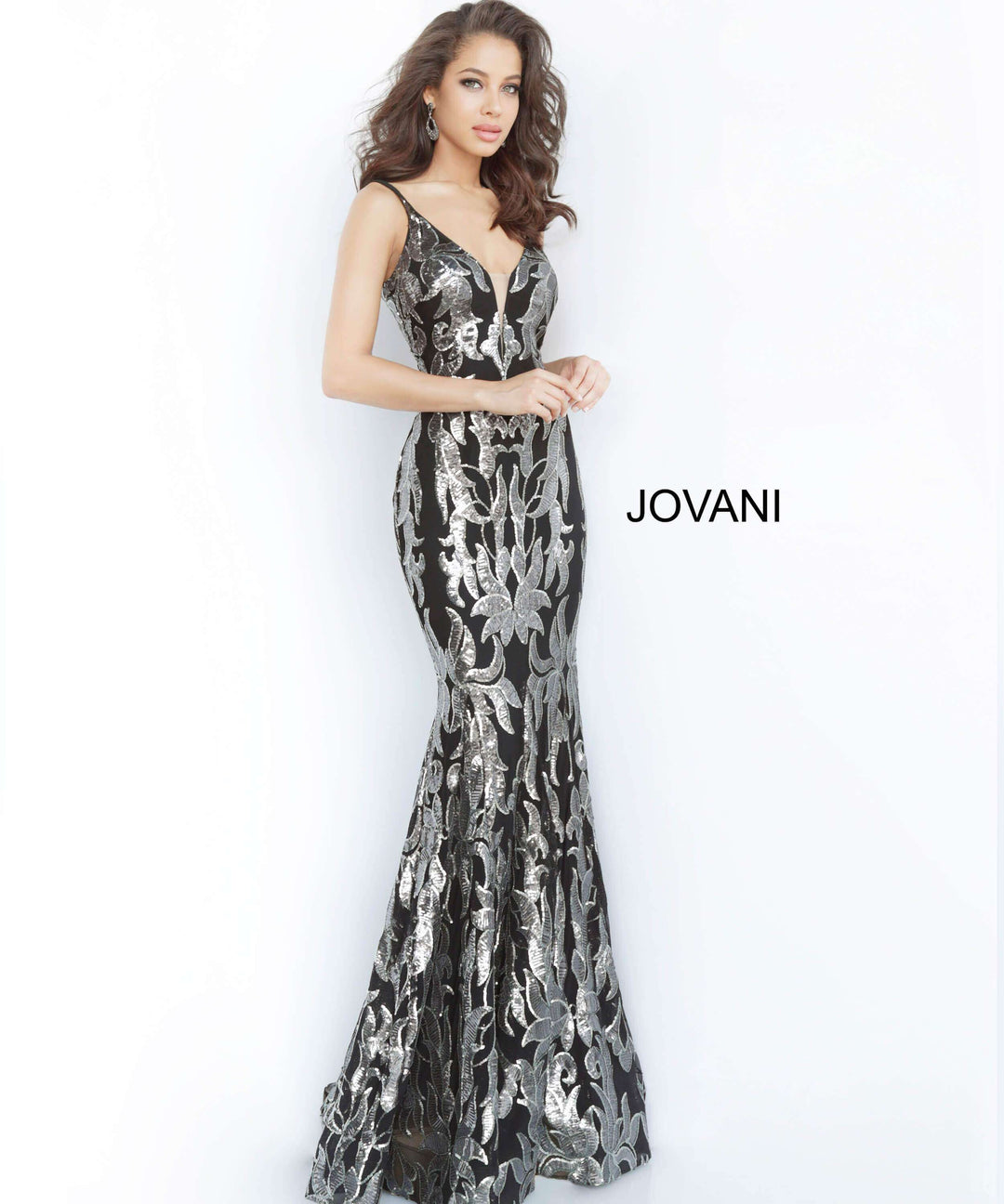 Plunging Neckline Fitted Prom Dress Jovani 3263 - Morvarieds Fashion