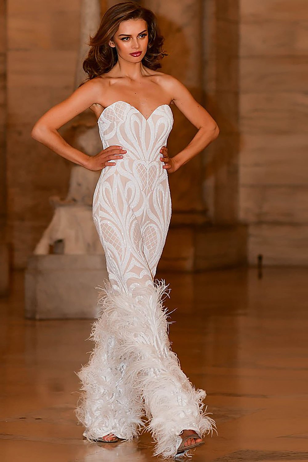 Strapless Couture Jumpsuit Dress Jovani 05669 - Morvarieds Fashion