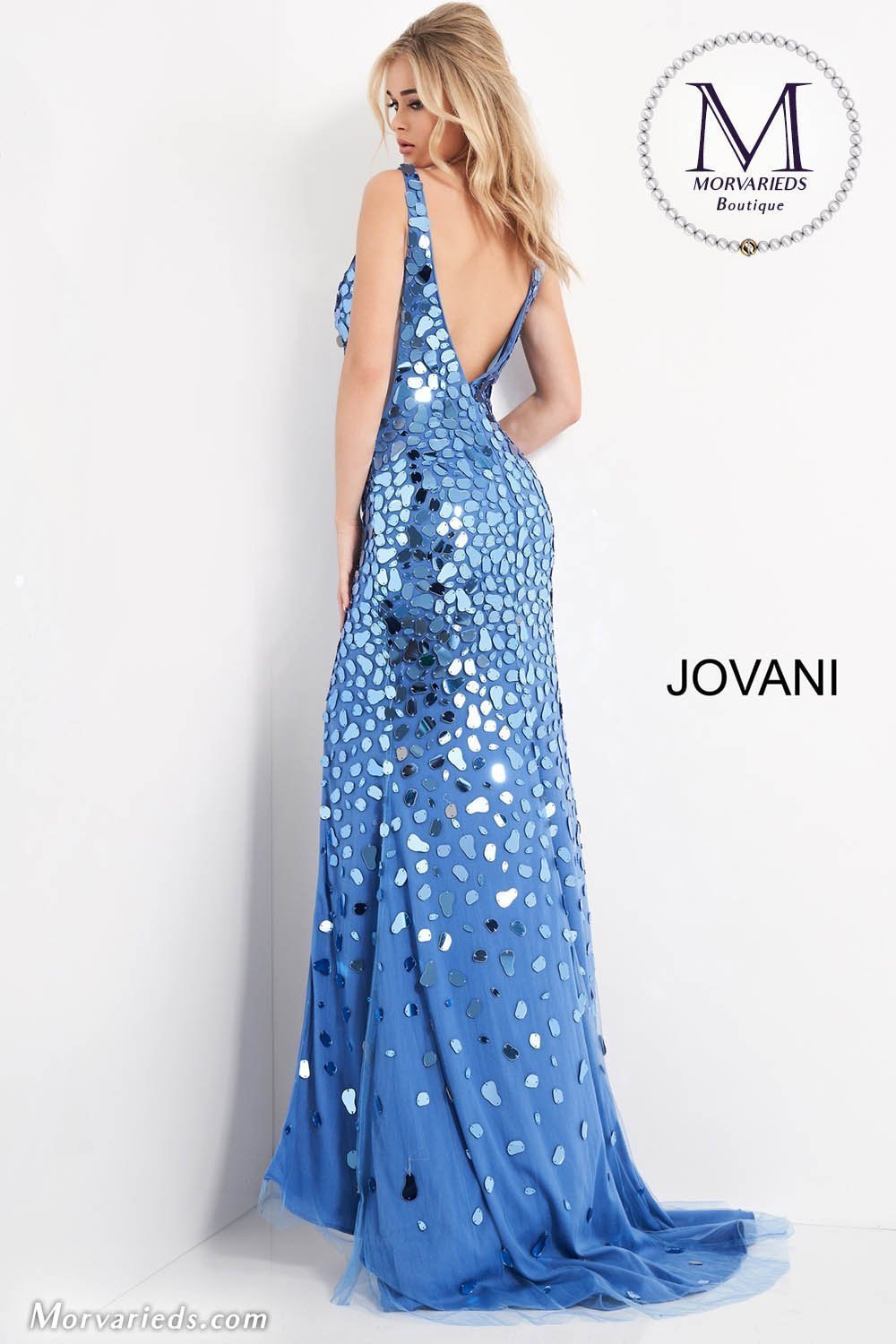 Embellished V Neckline Prom Dress Jovani 02479 - Morvarieds Fashion