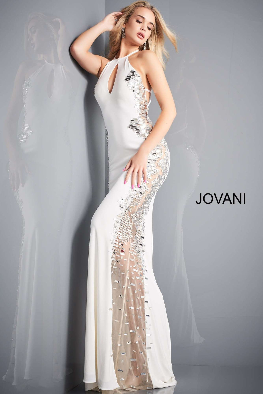 Jersey Embellished Prom Dress Jovani 1126 - Morvarieds Fashion