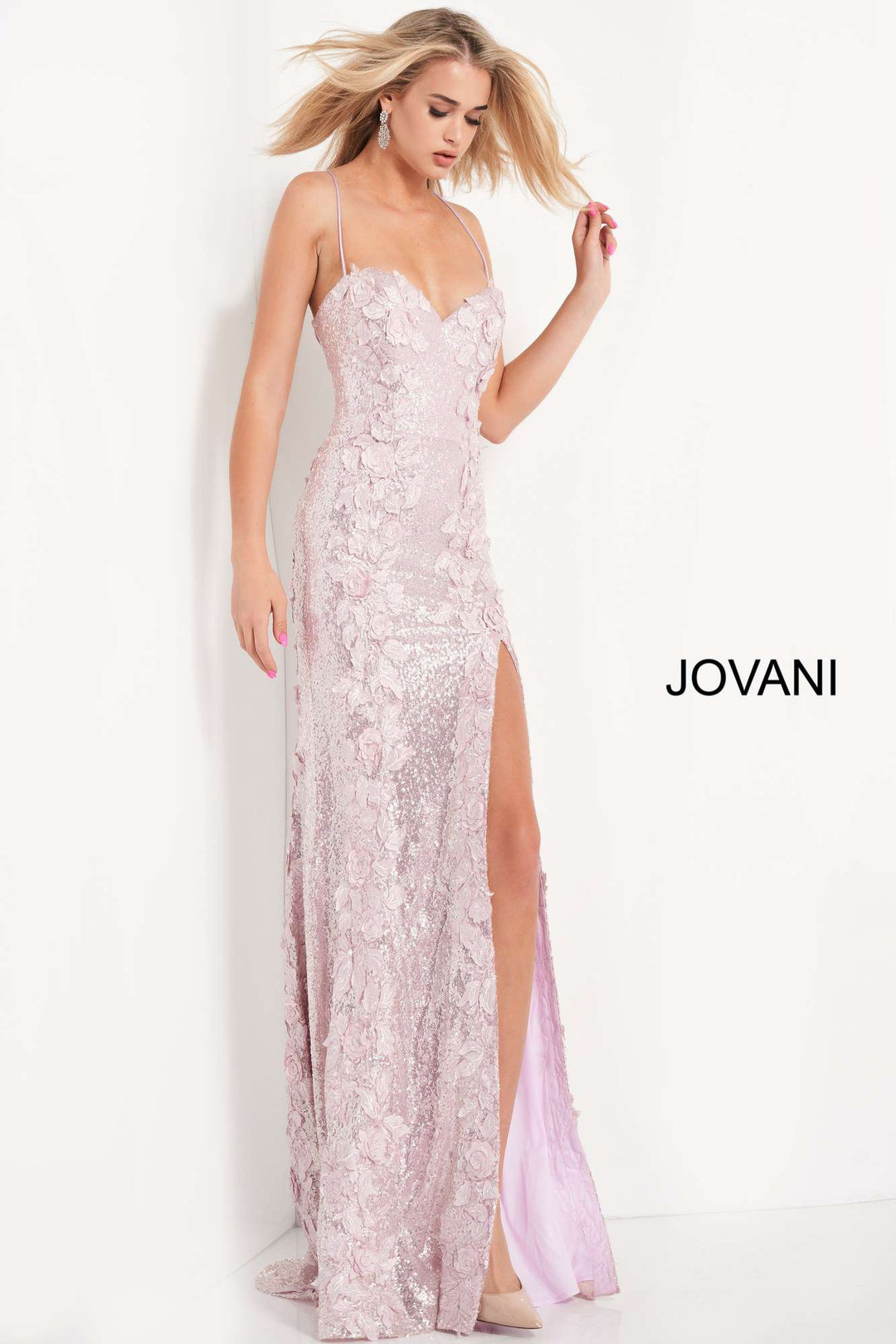 Sweetheart Neck Floral Prom Dress Jovani 06109 - Morvarieds Fashion