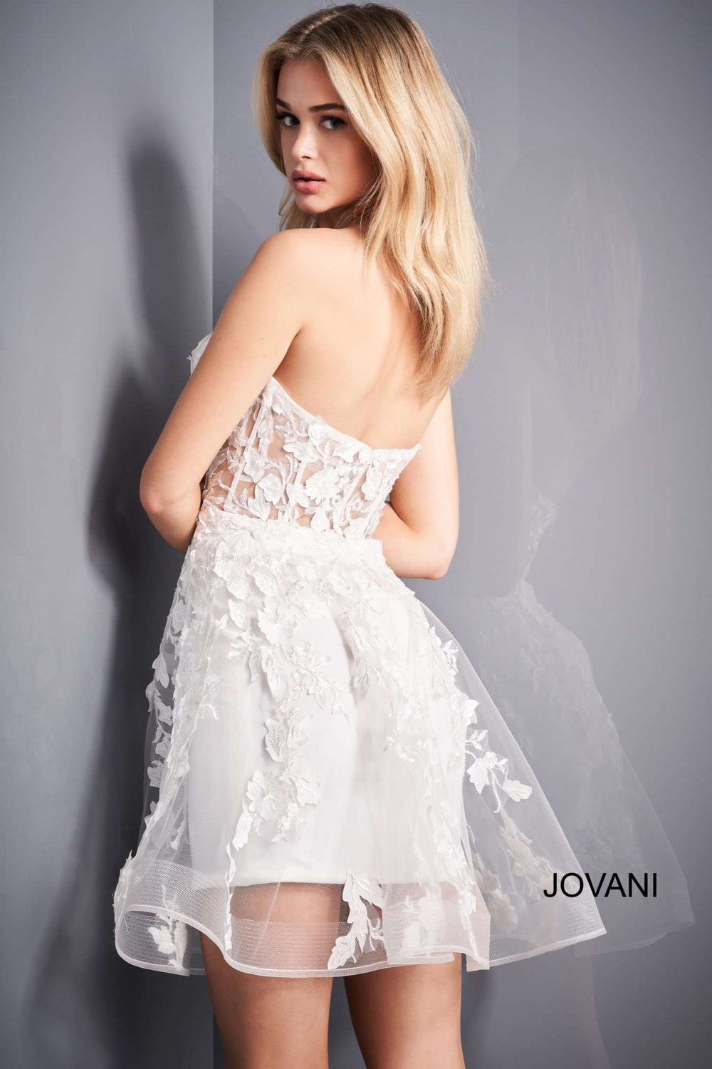Fit and Flare Homecoming Dress Jovani 04109 - Morvarieds Fashion