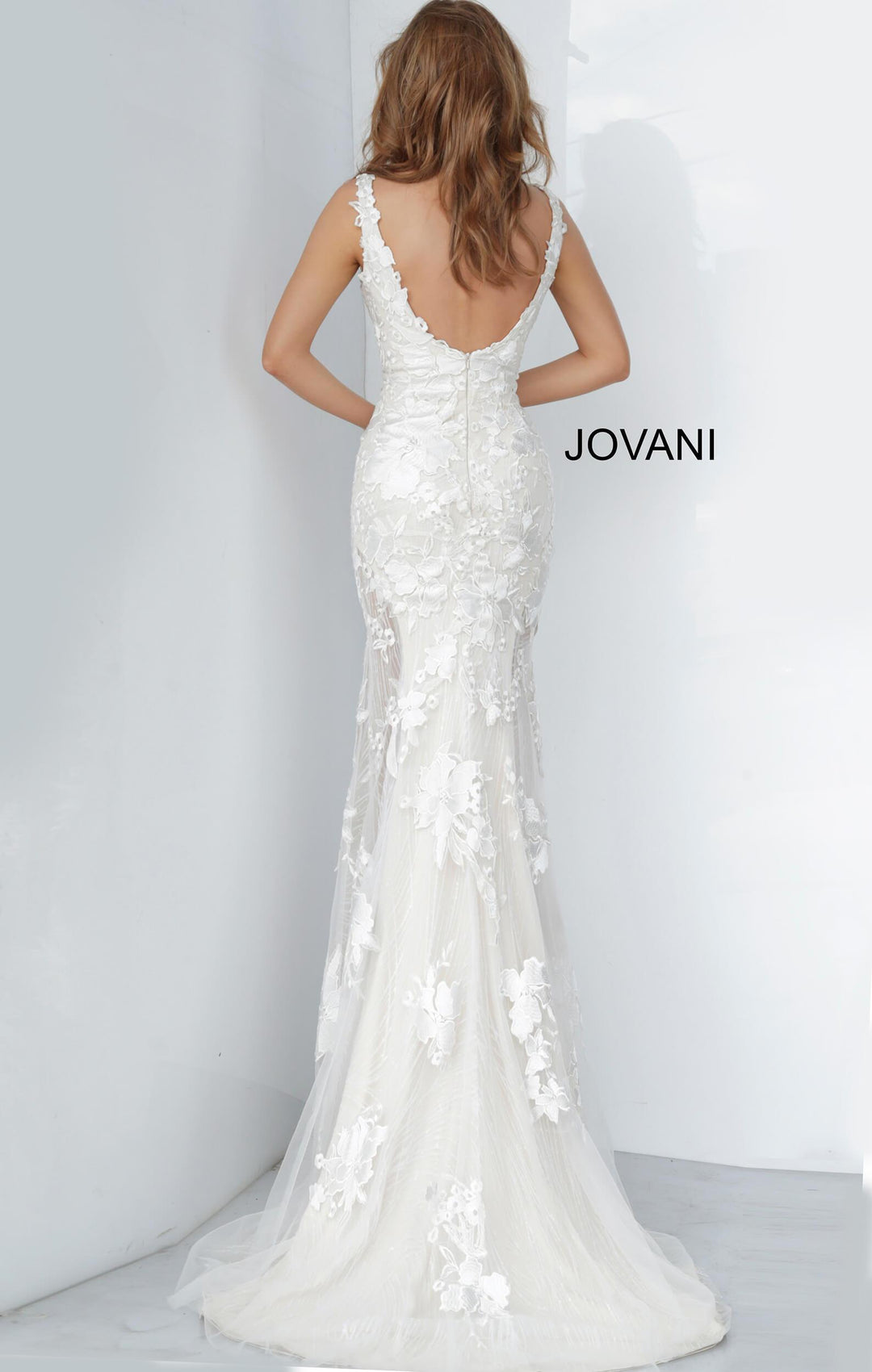 Plunging Neckline Evening Gown Jovani 02444 - Morvarieds Fashion