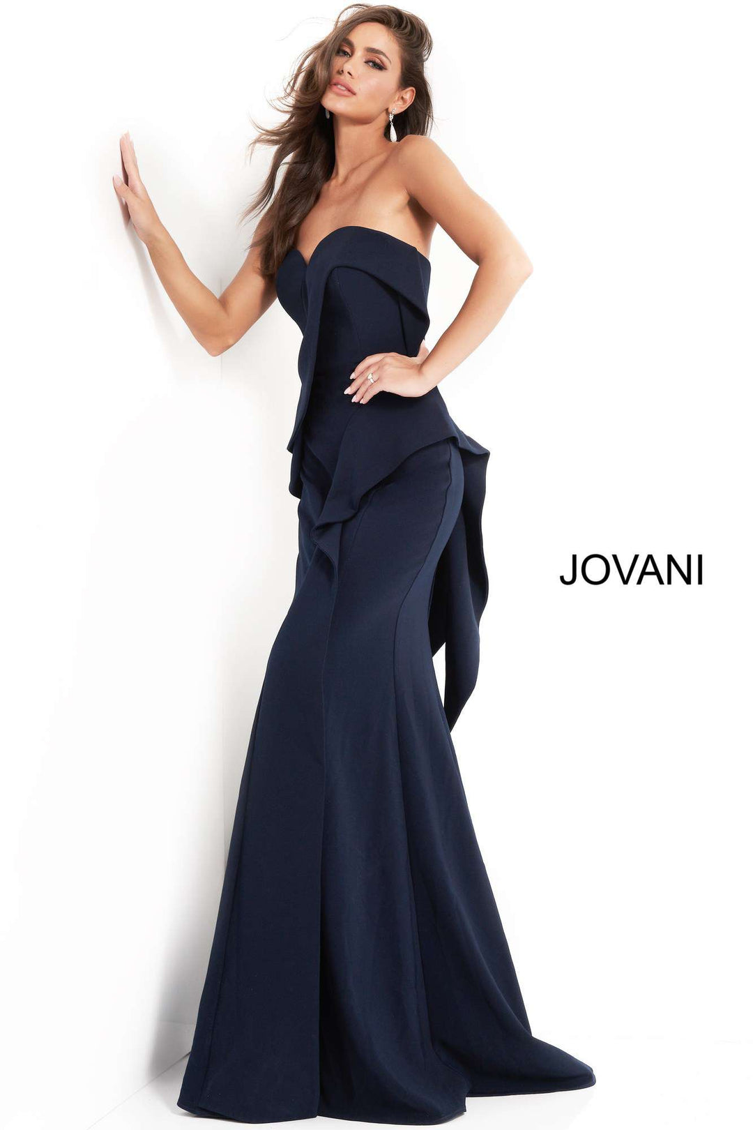 Strapless Sweetheart Neckline Evening Dress Jovani 4466 - Morvarieds Fashion