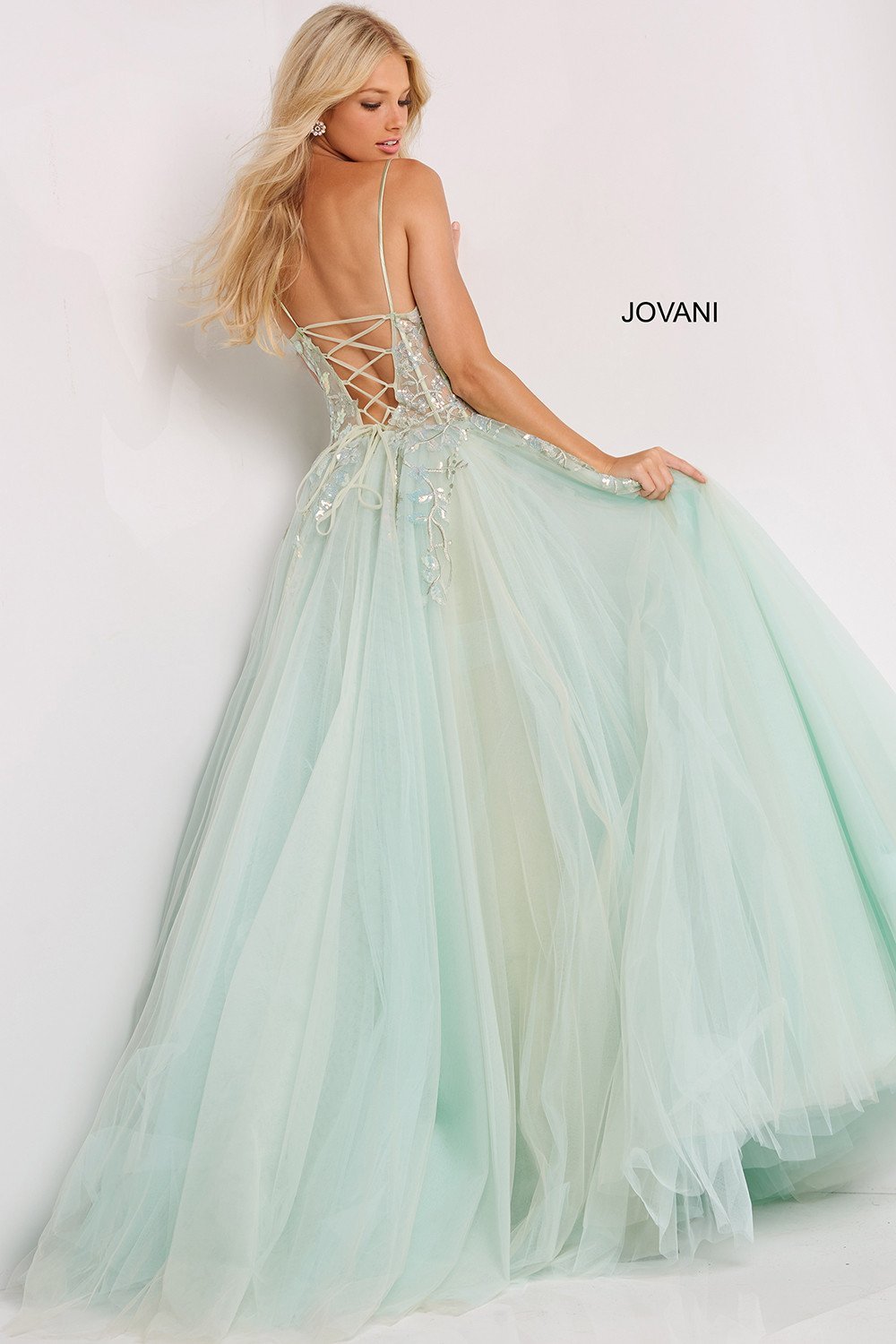 Sweetheart Illusion Bodice Prom Dress Jovani 06816 - Morvarieds Fashion