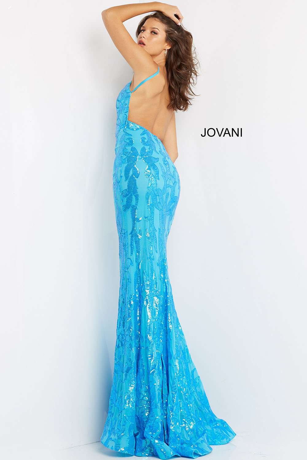 Fitted Embellished V Neck Prom Dress Jovani 07784 - Morvarieds Fashion