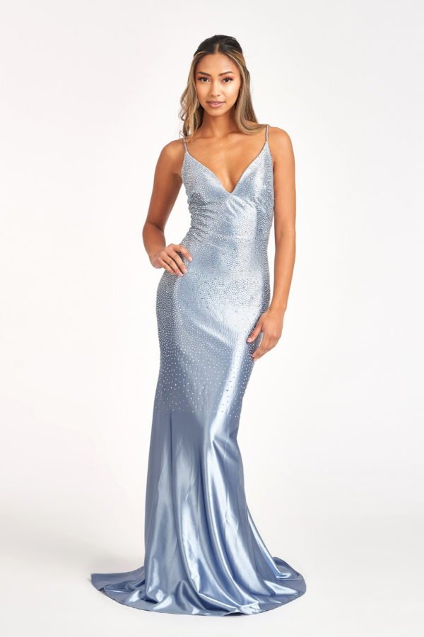 Sweetheart Beads Embellished Satin Mermaid Elizabeth K Dress GL3045 - Morvarieds Fashion