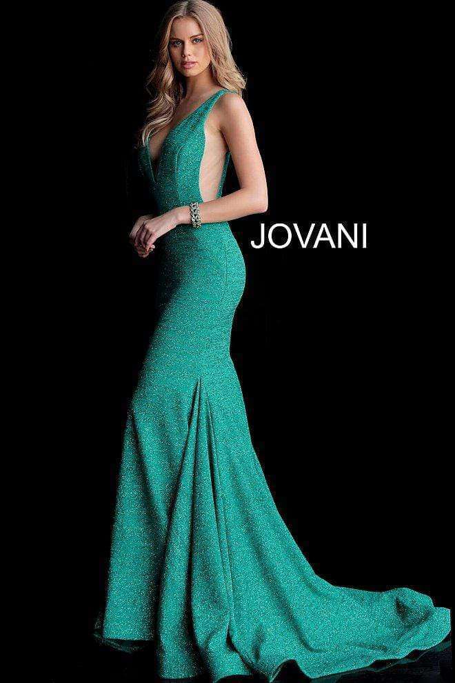 Fitted Plunging Neckline Formal Dress Jovani 47075 - Morvarieds Fashion
