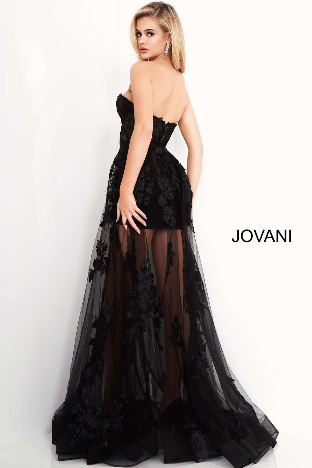 Strapless Corset Bodice Prom Dress Jovani 02845 - Morvarieds Fashion